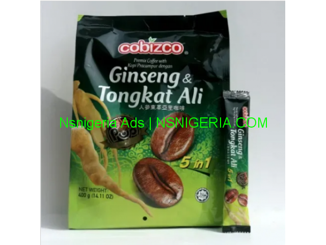 Cobizco 5-In-1 Ginseng Tongkat Ali Coffee