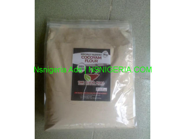 buy Cocoyam Flour – 3kg Packs – Special blend from THE FOOD MALL