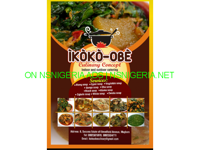 Get top flight cooking from Ikoko Obe