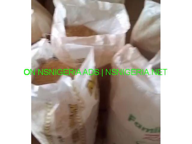 Order bags of rice and beans flour