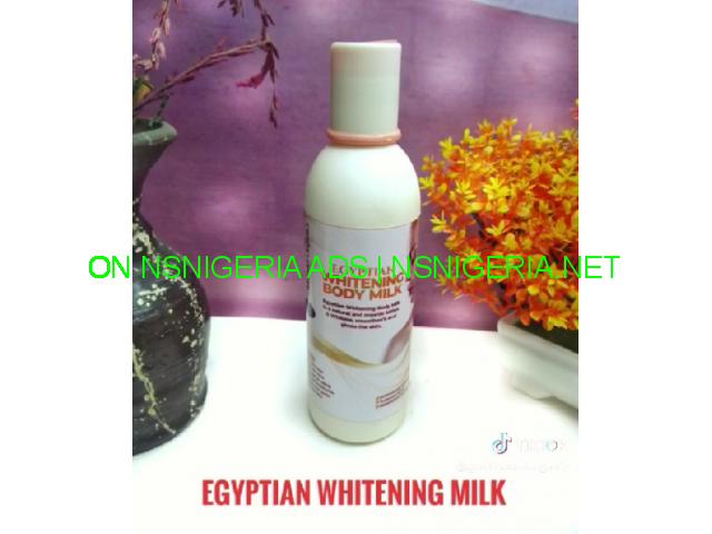 Egyptian whiteninge body milk