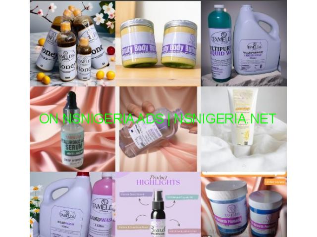 Order our natural beauty and hair products