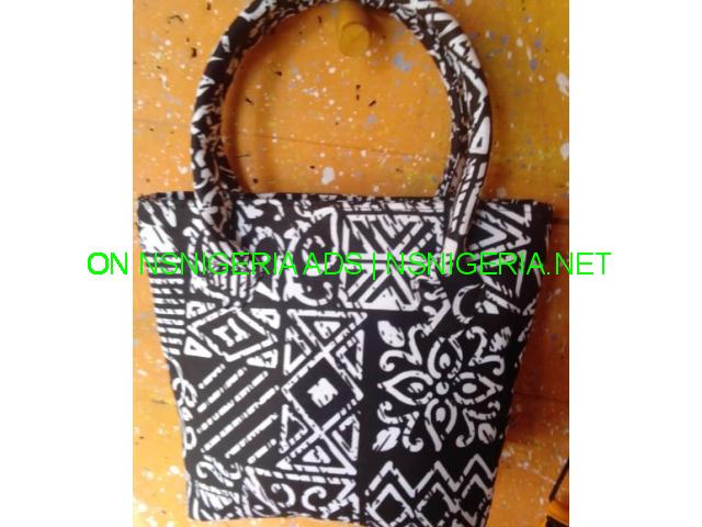 Order your colorful Ankara bags here