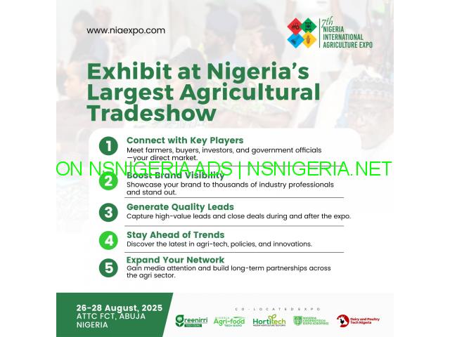 Exhibit Your Brand at NIAEXPO 2025!