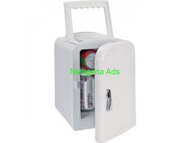 4 Litre White Mini Travel Fridge